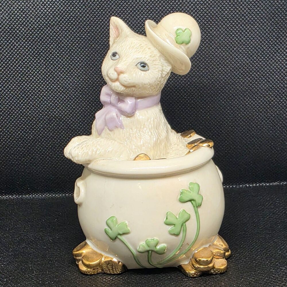 Lenox "Pat the Little Irish Cat" St. Patricks Day Figurine
